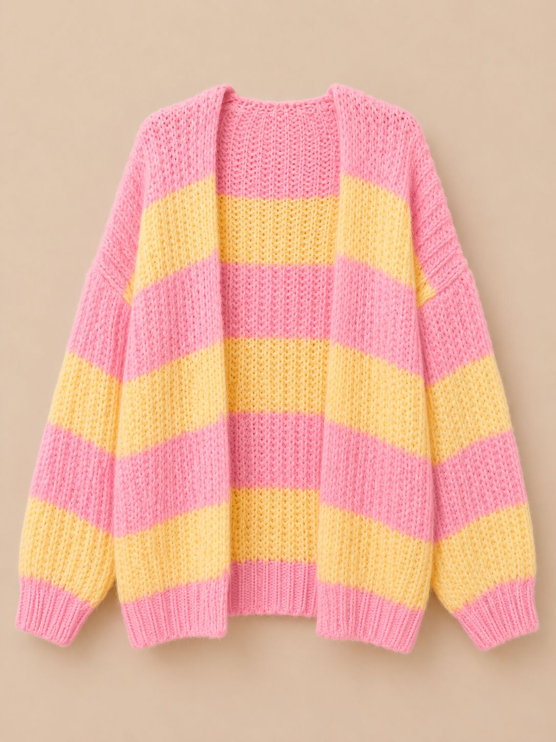 Gestreifter offener Cardigan Mia