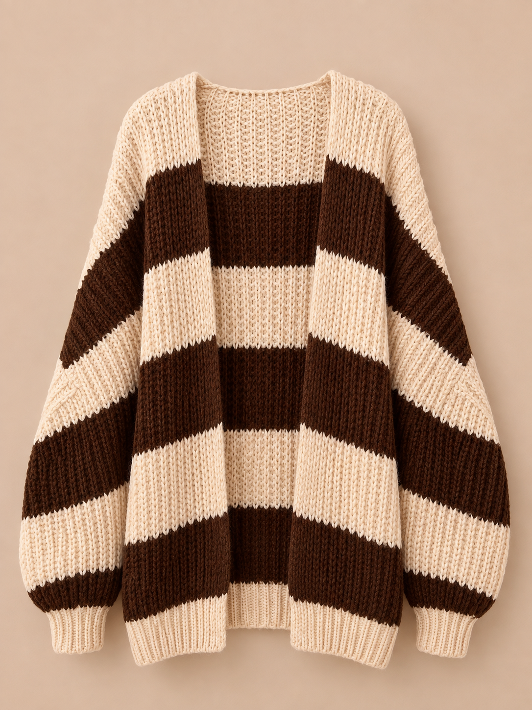 Gestreifter offener Cardigan Mia