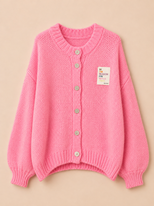 Basic Cardigan mit Knöpfen Rosi