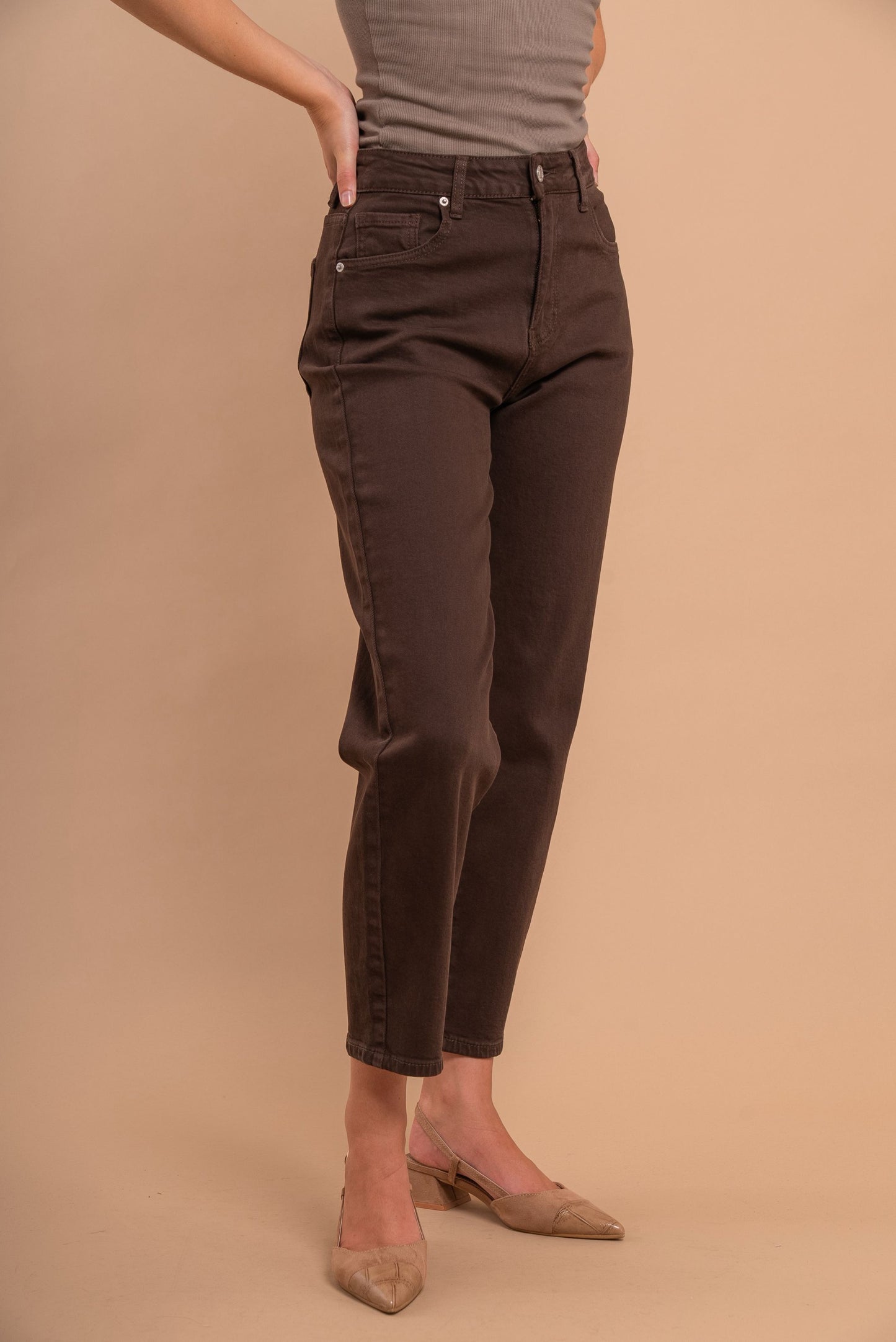 Braune mom Jeans