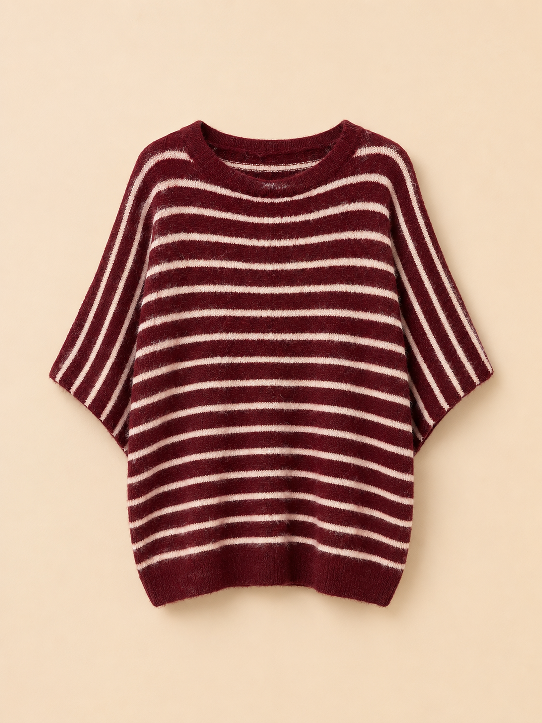 Strick T-Shirt gestreift