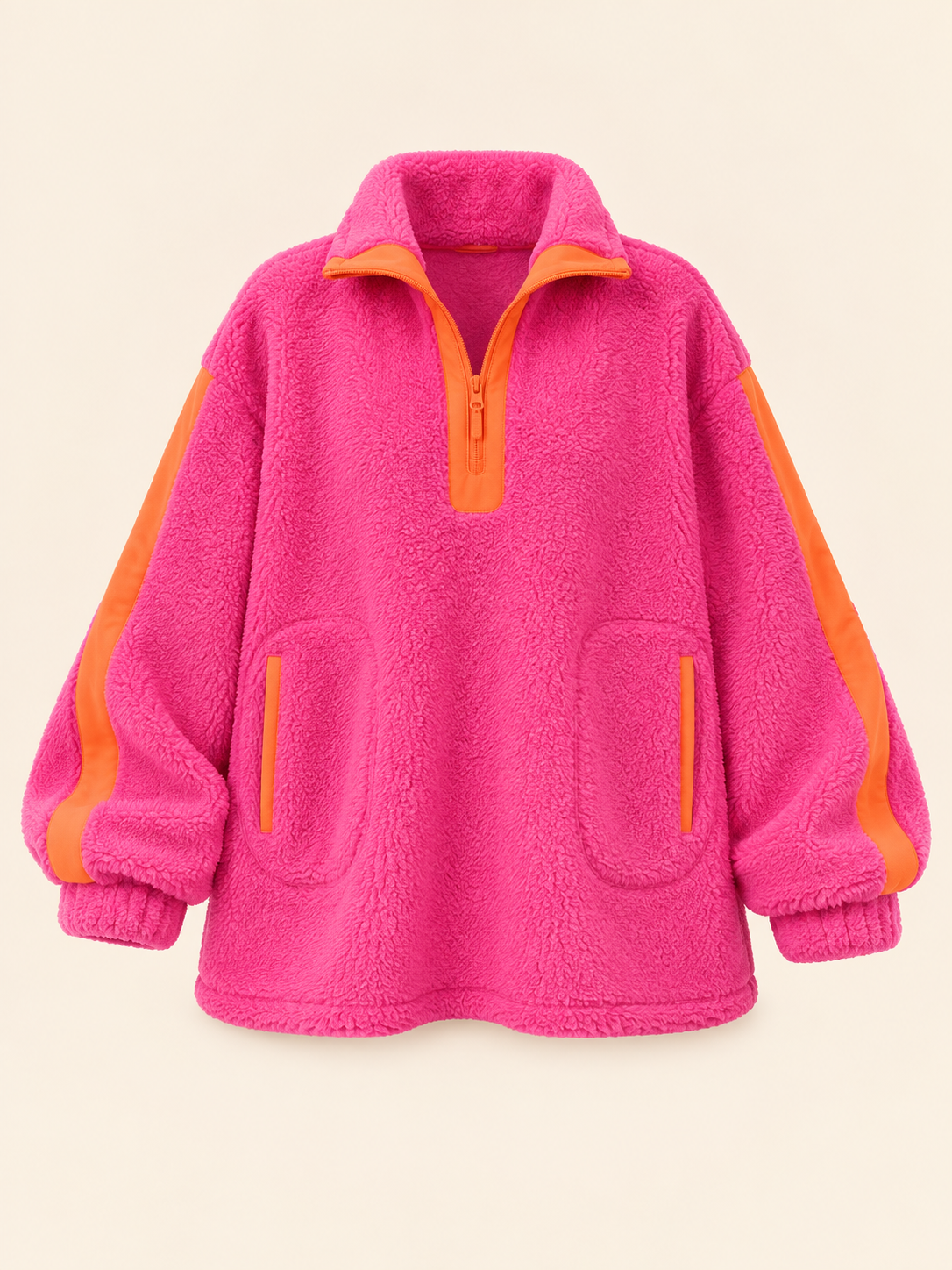 oversize teddy Pullover