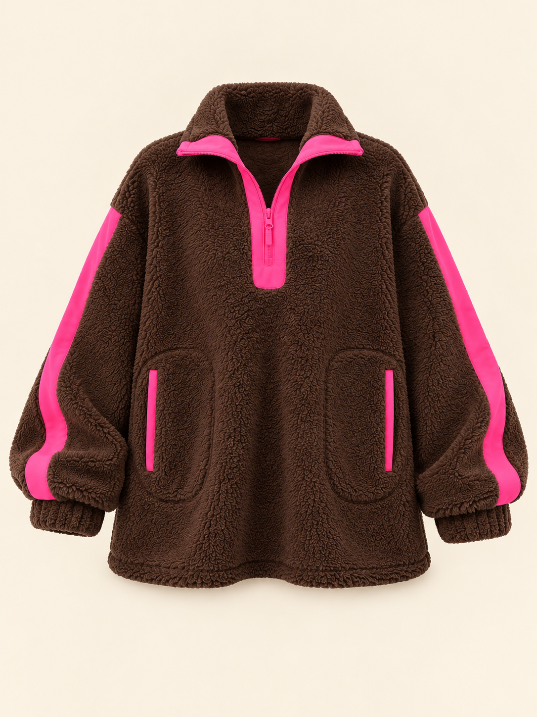 oversize teddy Pullover