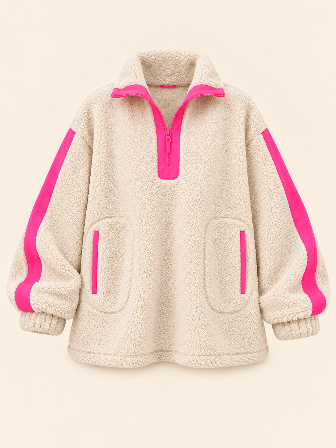 oversize teddy Pullover