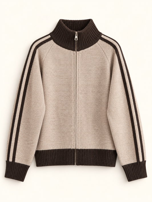 Lässiger cardigan mit Streifen