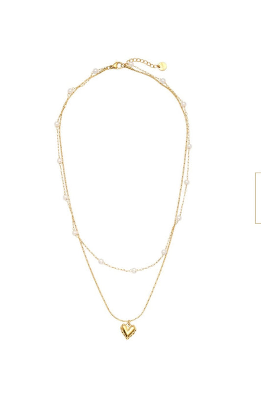 Twin Hearts Necklace