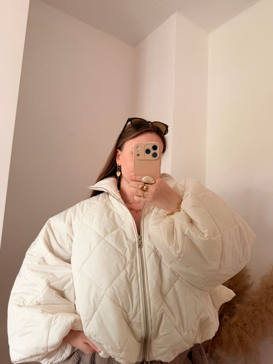 Puffy Jacke Creme