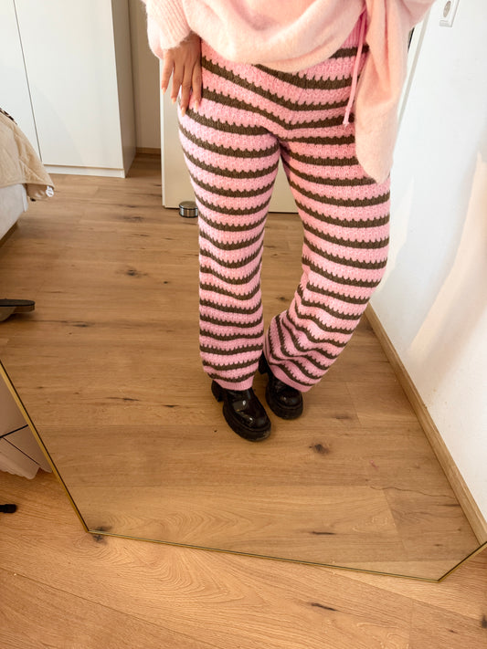 GESTREIFTE STRICKHOSE MARA