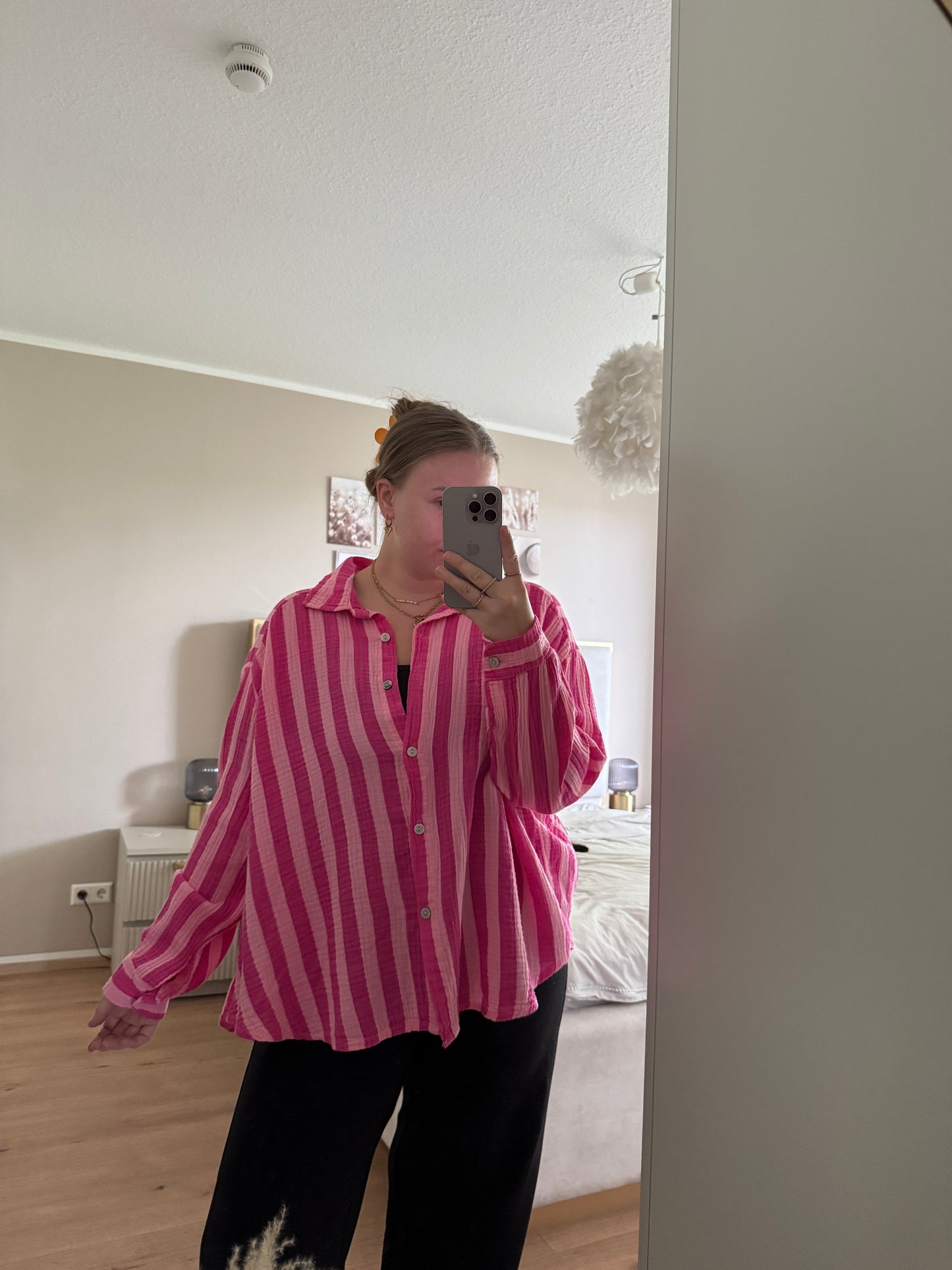 Noa – Bluse mit breiten Streifen | Einheitsgröße 36–44