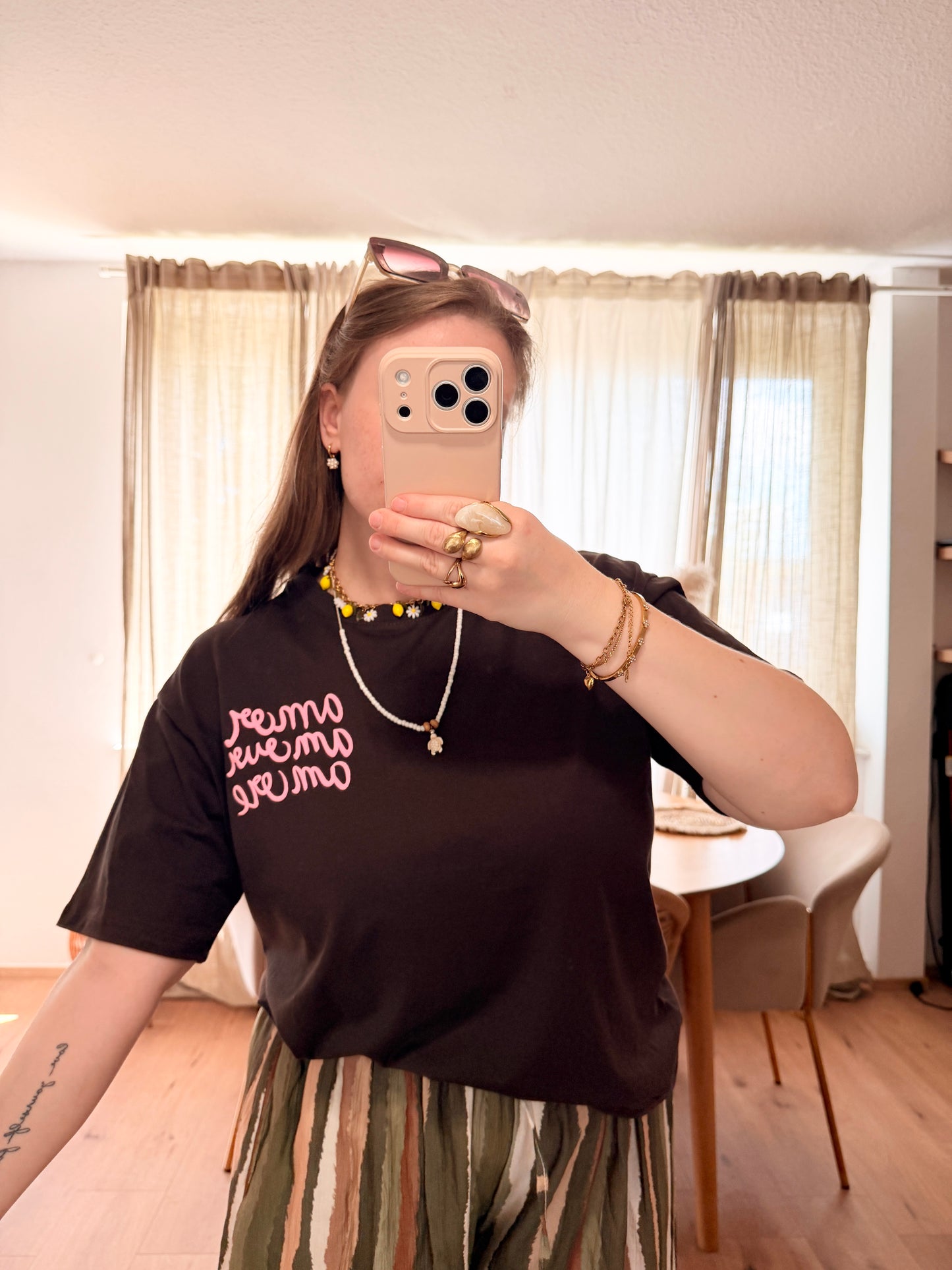 Amour T-shirt mit Backprint