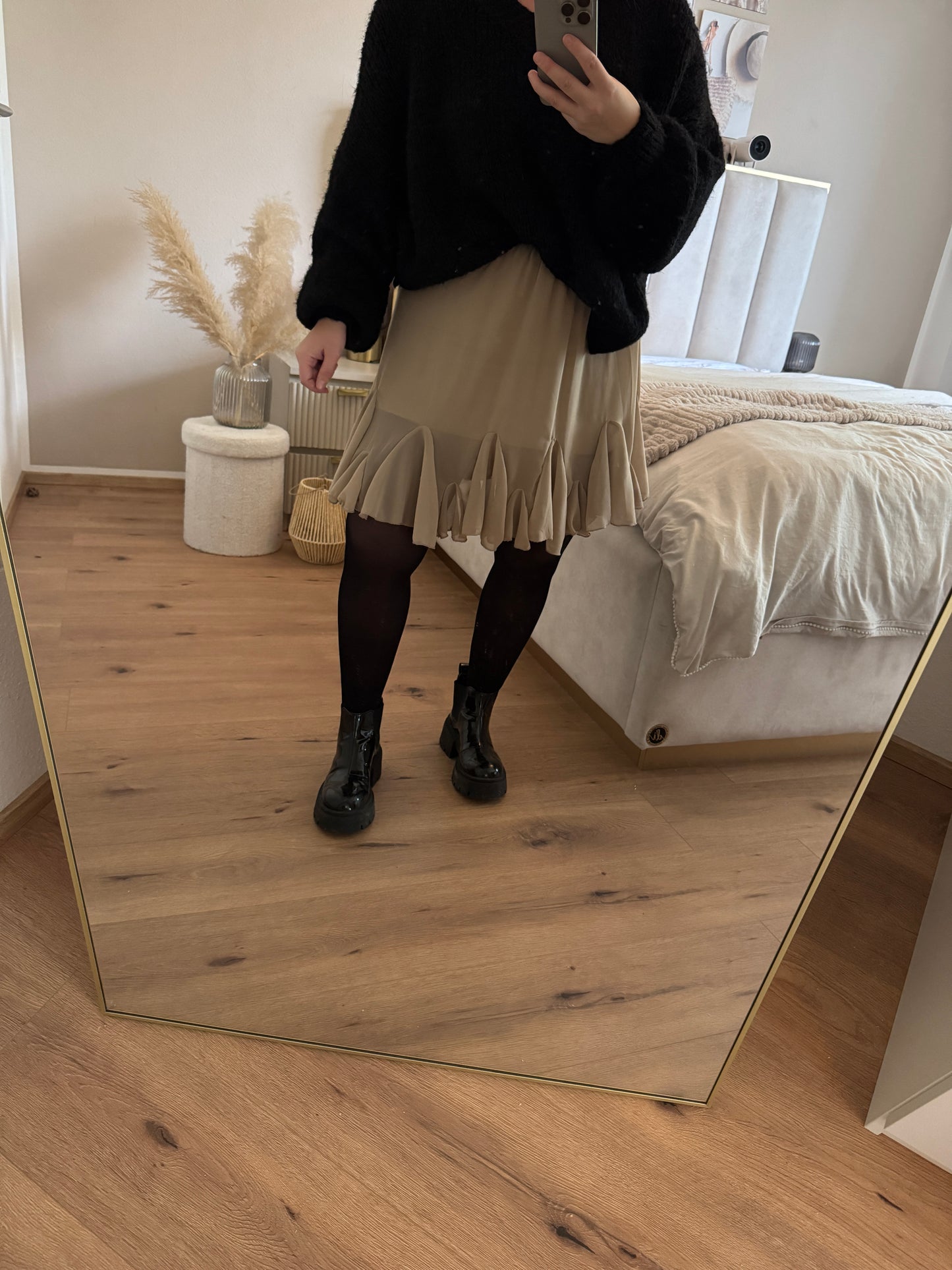 ✨ Eleganter Rock mit blickdichtem Unterstoff – tragbar bis Größe 42 ✨