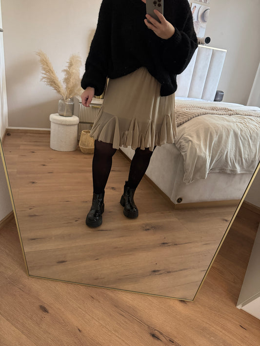 ✨ Eleganter Rock mit blickdichtem Unterstoff – tragbar bis Größe 42 ✨