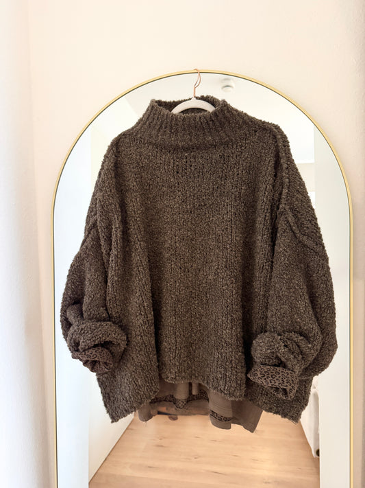 Bouclé Oversize Pullover – Stylisch, cozy